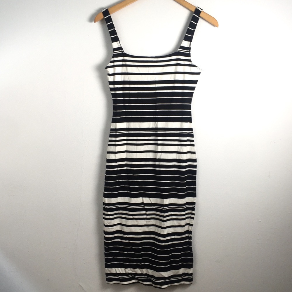 American Apparel Black & White Striped Dress